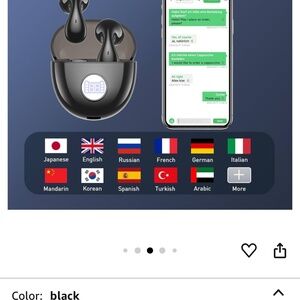 Language translating earbuds